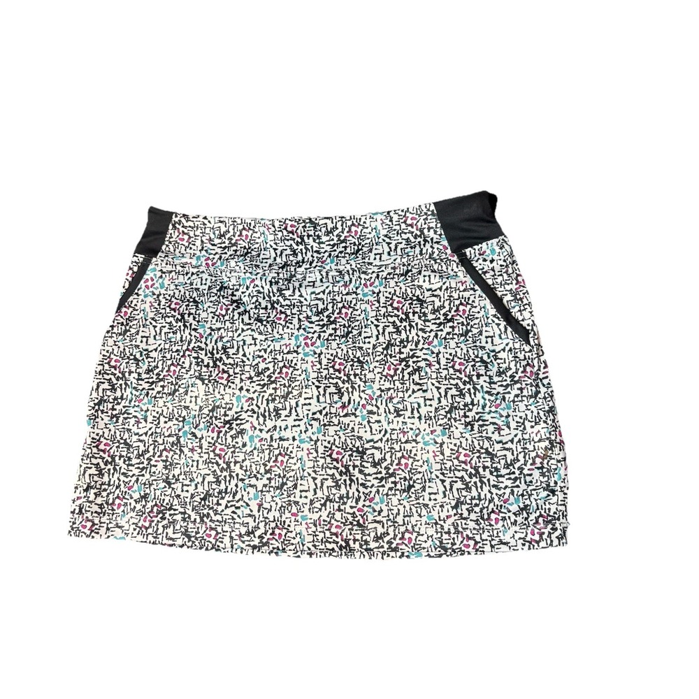 GSX By Grand Slam Skirt Skort Activewear Geo Print Pull On Golf Tennis Sz L - Picture 2 of 7